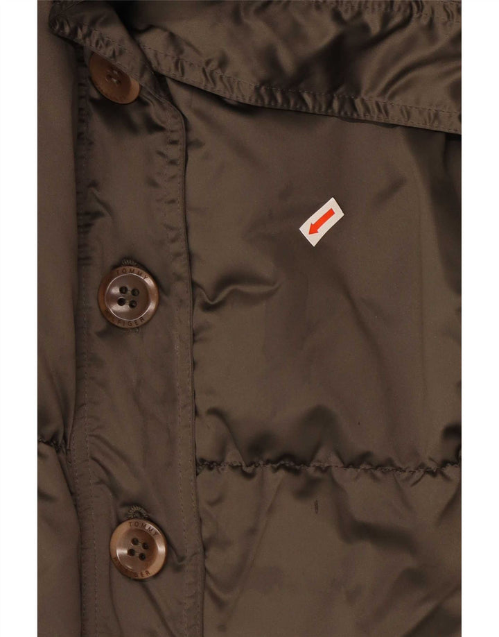 Tommy Hilfiger Damska kurtka ocieplana UK 18 XL Brązowa Poliester