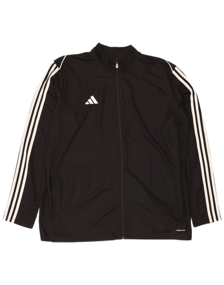Męska kurtka dresowa Aeroready Slim Fit ADIDAS 2XL, czarna, poliester