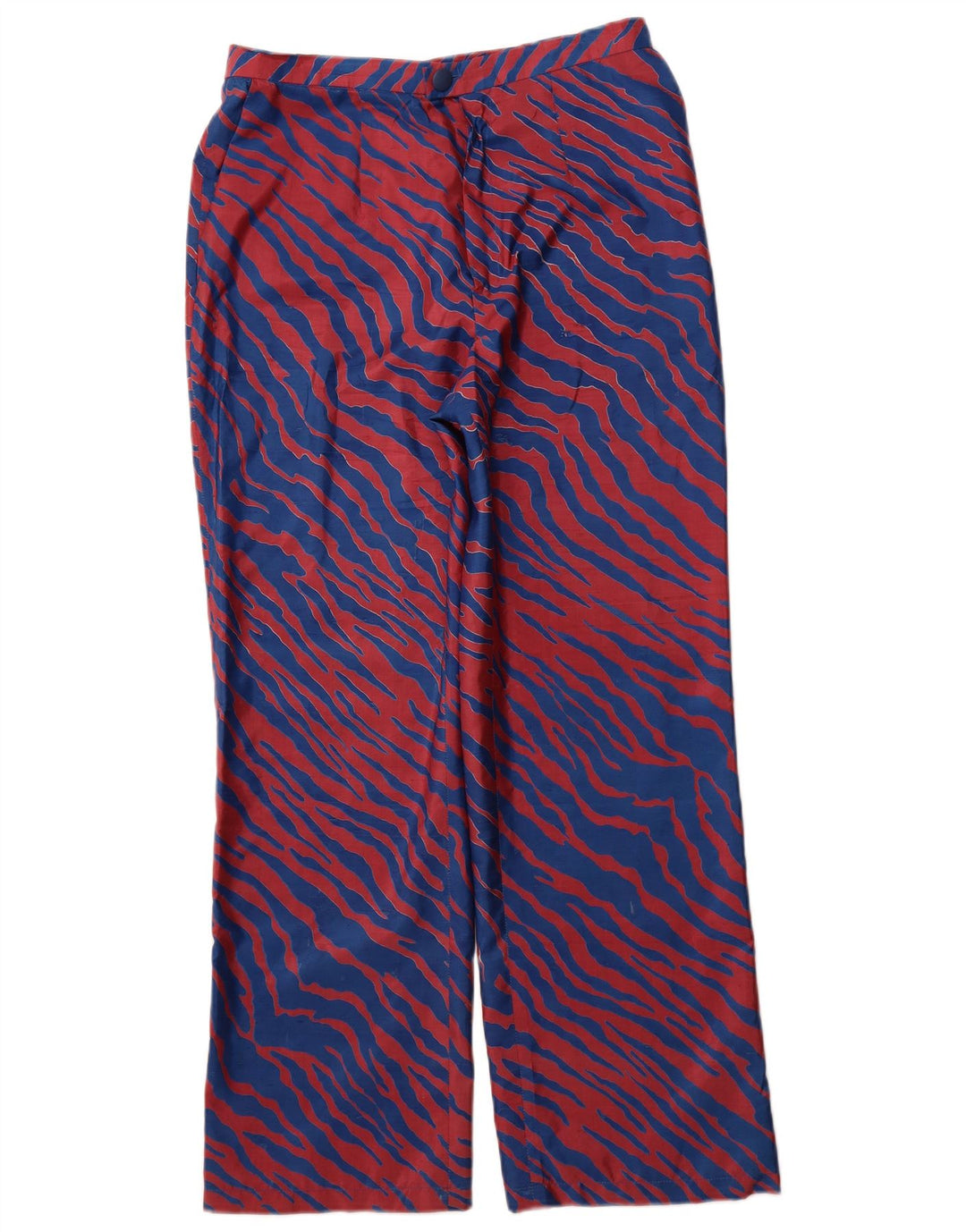 Damskie proste spodnie chino VINTAGE W30 L29 w niebieskie paski