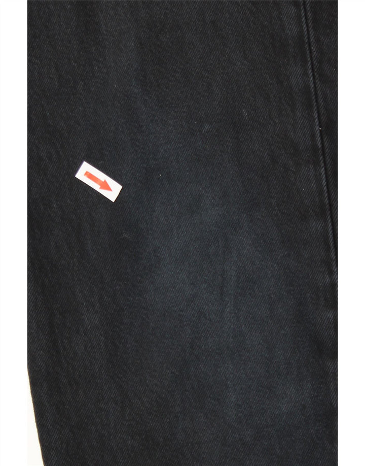 Męskie dżinsy Levi's 501 Straight W33 L30 Czarna bawełna