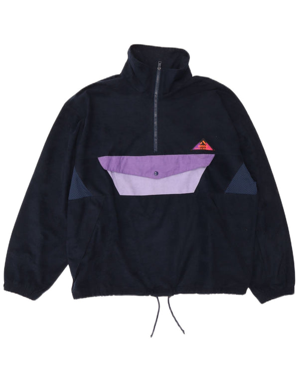 Aesse Mens Anorak Jacket UK 38 Medium Navy Blue Colourblock