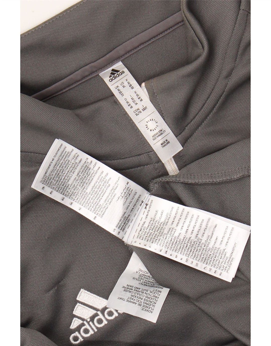 Damski dres ADIDAS Aeroready z zamkiem błyskawicznym, UK 20/22 XL, szary