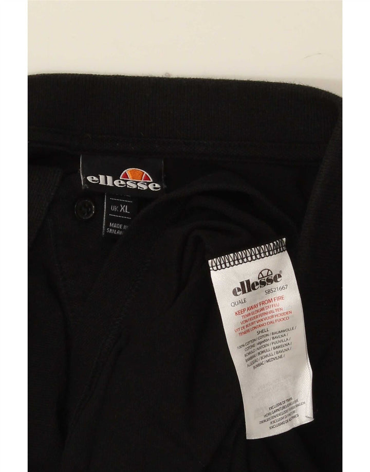 Męska koszulka polo Ellesse XL, czarna, bawełniana