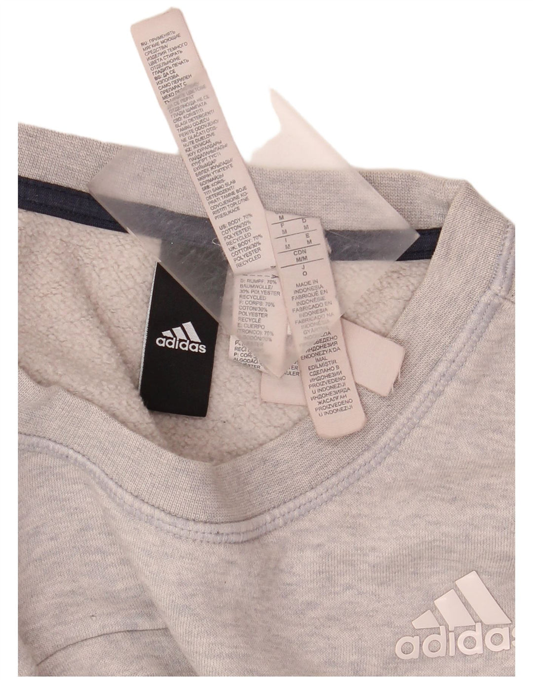 Bluza męska Adidas, średnia szara bawełna