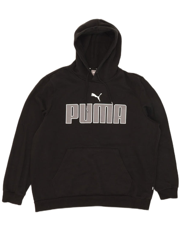 Męska bluza z kapturem Puma z grafiką XL, czarna, bawełniana