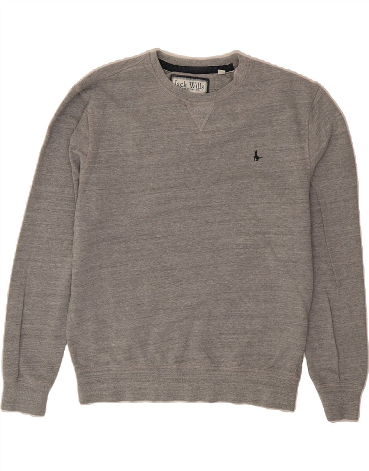 JACK WILLS Mens Sweatshirt Jumper Medium Grey Cotton Vintage Jack Wills and Second-Hand Jack Wills from Messina Hembry 