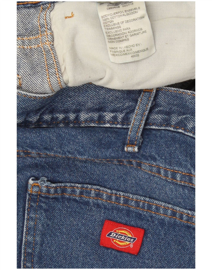 Męskie proste dżinsy Dickies W40 L32 Niebieskie bawełniane