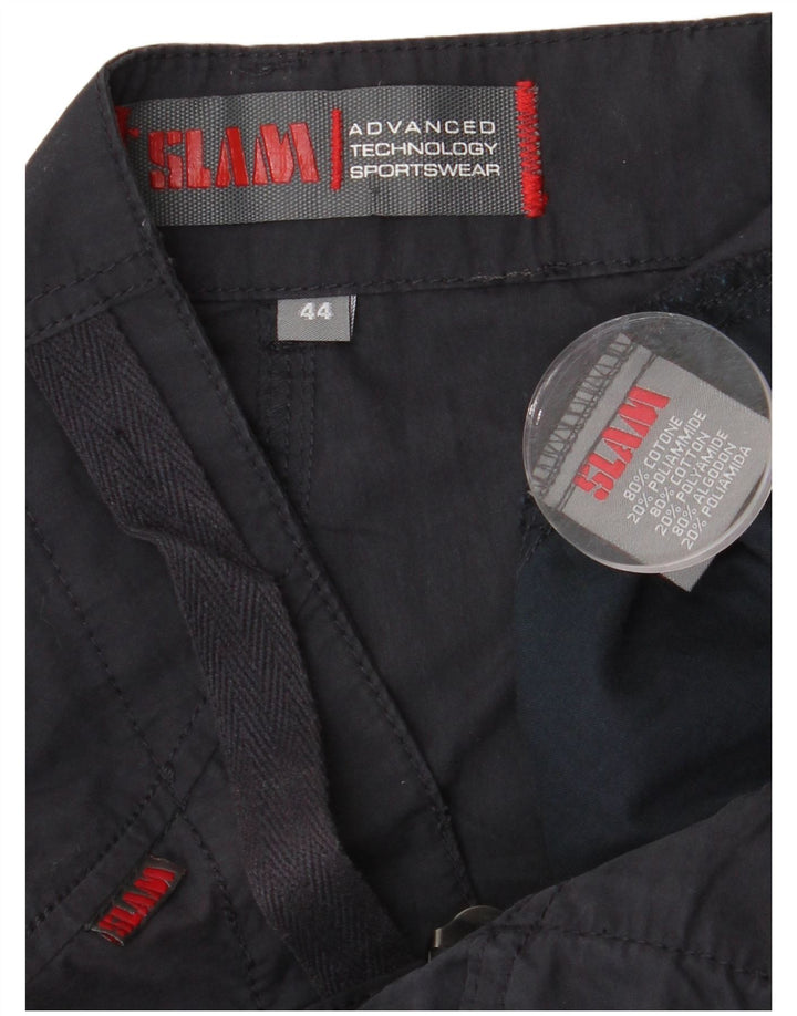 Spodnie damskie Slam Straight Cargo IT 44 Medium W32 L35 Granatowa bawełna