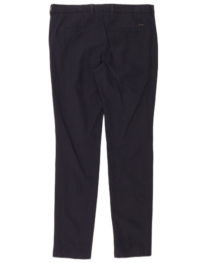 Męskie spodnie Chino Travel Slim HUGO BOSS IT 48 Medium W34 L32 Granatowe