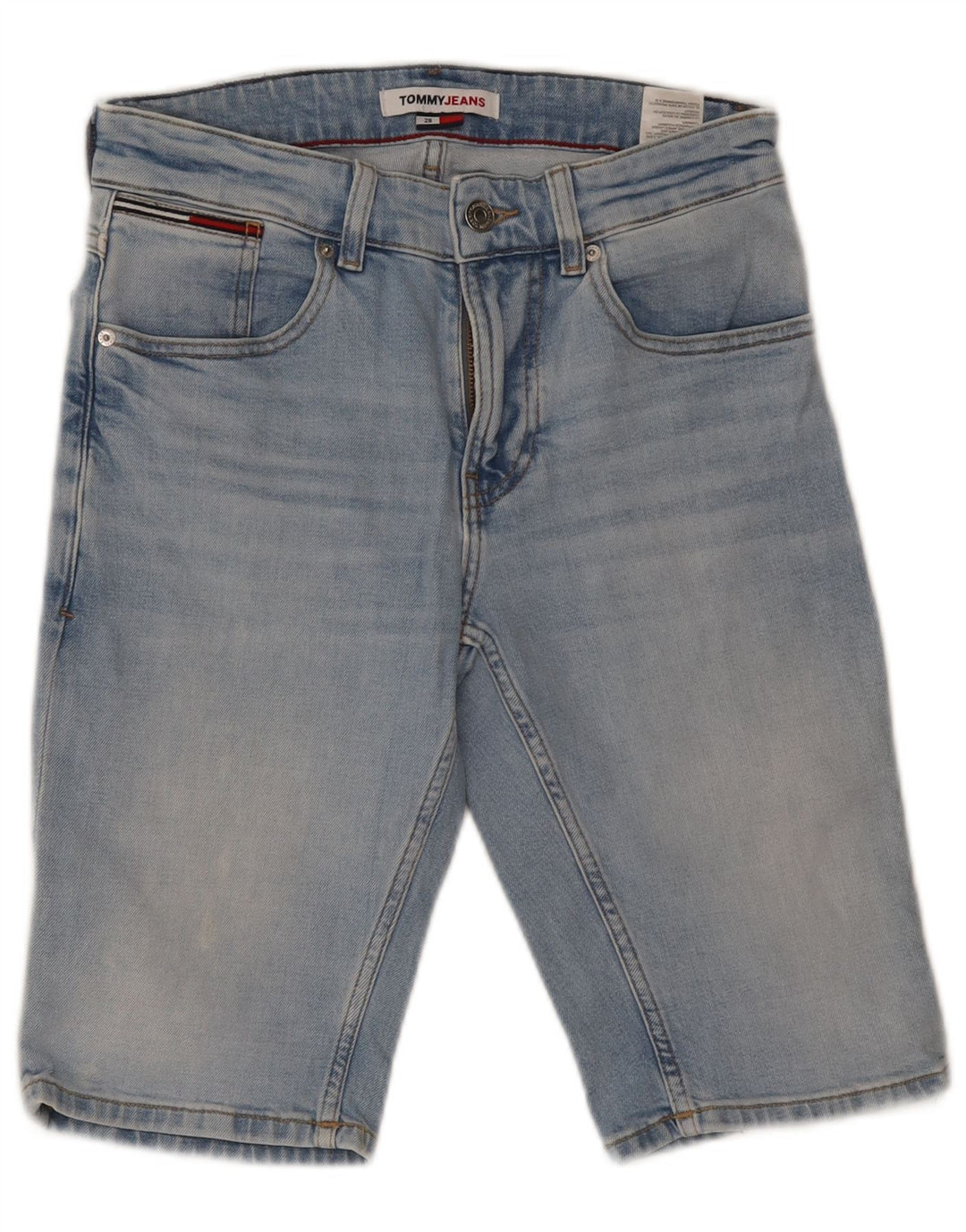 Damskie spodenki jeansowe TOMMY HILFIGER W28 Średni niebieski, bawełniany