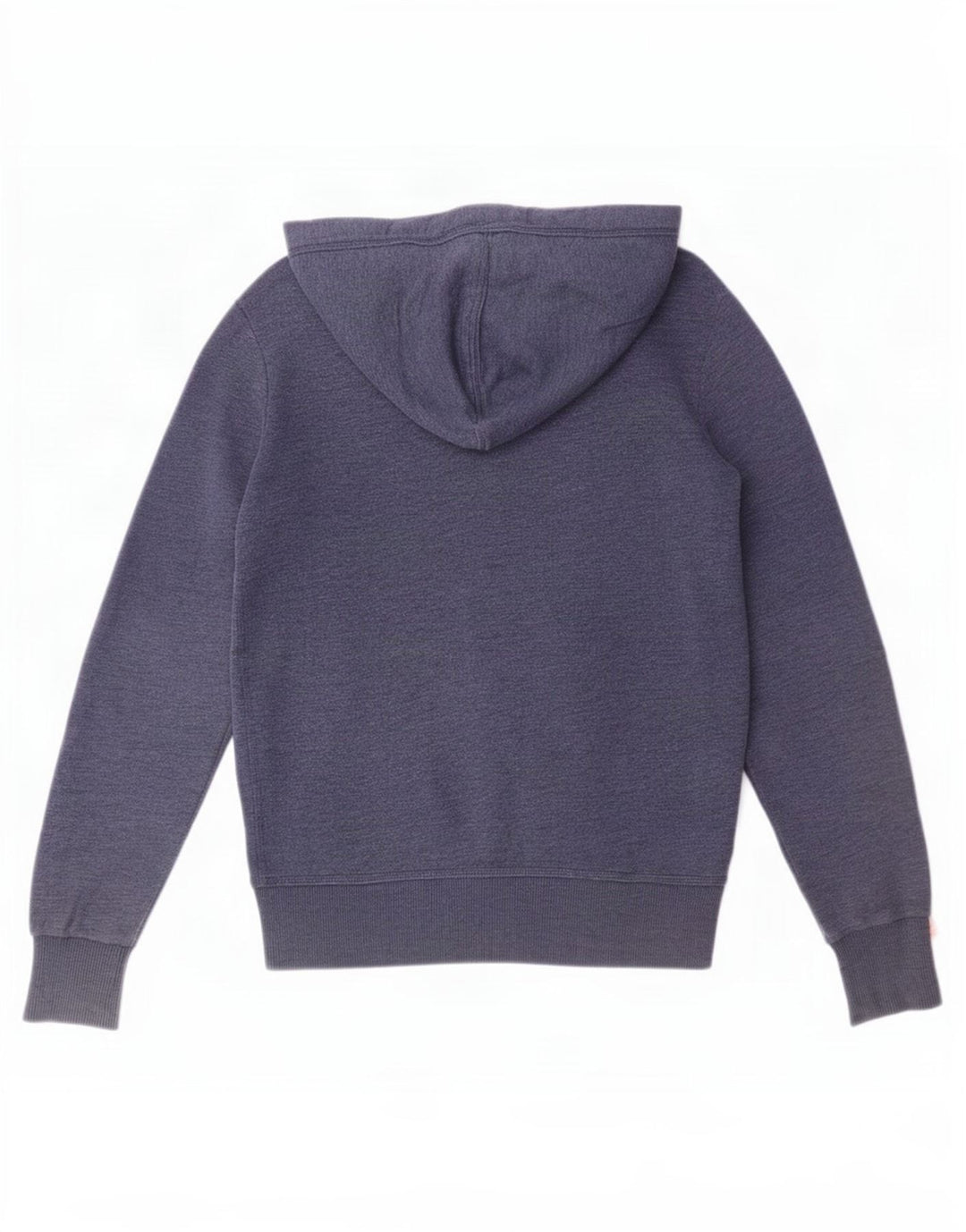 Męski sweter z kapturem i zamkiem błyskawicznym Superdry, mały, niebieski, bawełniany