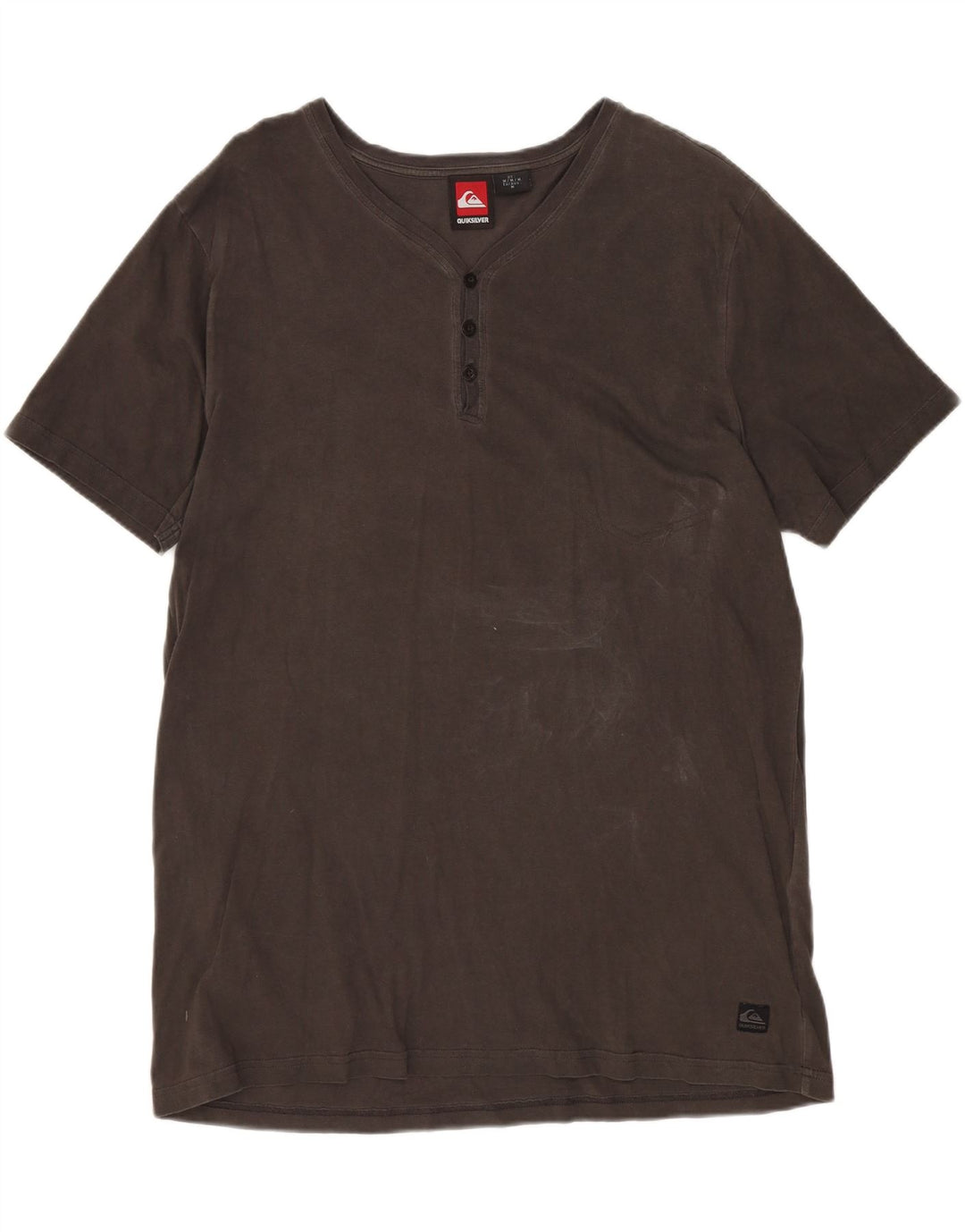T-shirt męski QUIKSILVER Średni brązowy bawełniany