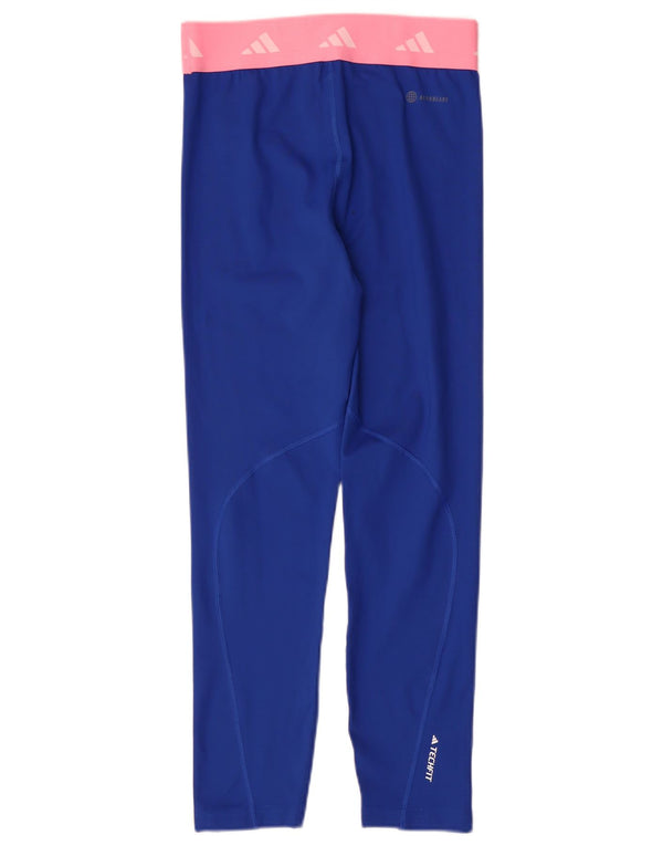 Legginsy Adidas Dziewczęce Tech Fit Graphic 13-14 lat Niebieskie bloki kolorów