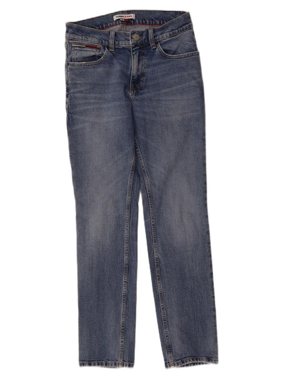 Damskie jeansy slim TOMMY HILFIGER W28 L30 Niebieskie bawełniane