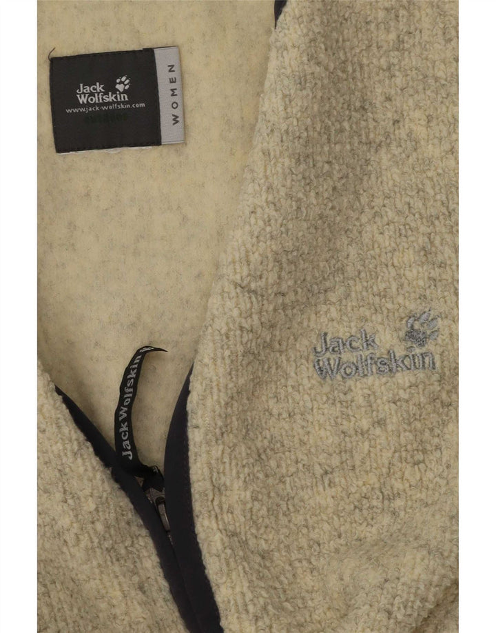 Damska kurtka polarowa Jack Wolfskin UK 14 w kolorze średniego beżu