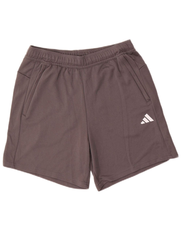 Męskie spodenki sportowe Adidas Aeroready o regularnym kroju, duże, szare, z poliestru