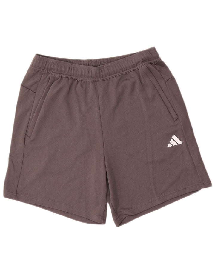 Męskie spodenki sportowe Adidas Aeroready o regularnym kroju, duże, szare, z poliestru
