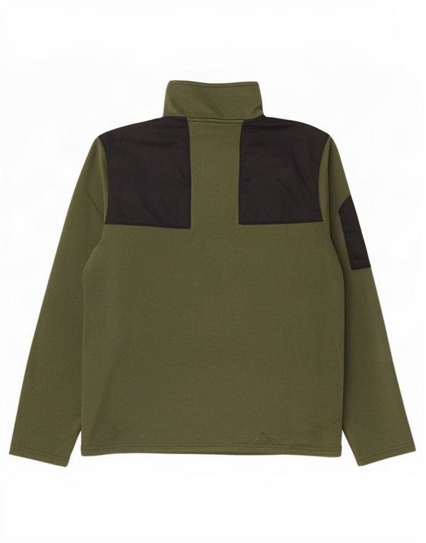 Męski sweter The North Face z zamkiem błyskawicznym i małym blokiem kolorów khaki