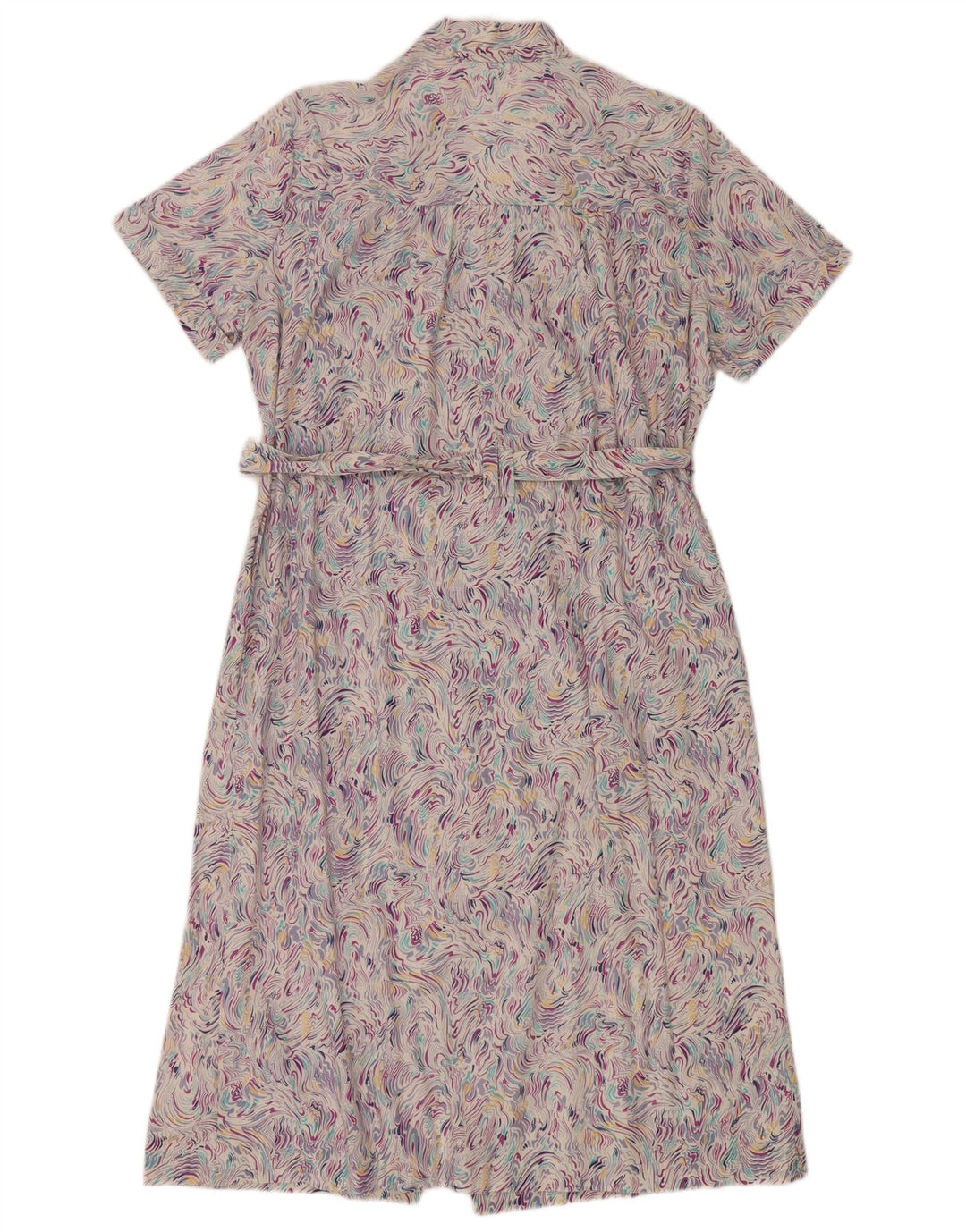 Vintage damska sukienka koszulowa w abstrakcyjny wzór IT 52 2XL wielobarwna