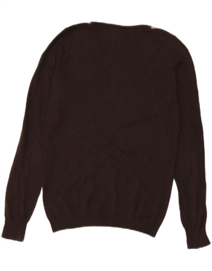 Sweter damski Massimo Dutti z dekoltem w kształcie litery V, UK 14, średni brąz