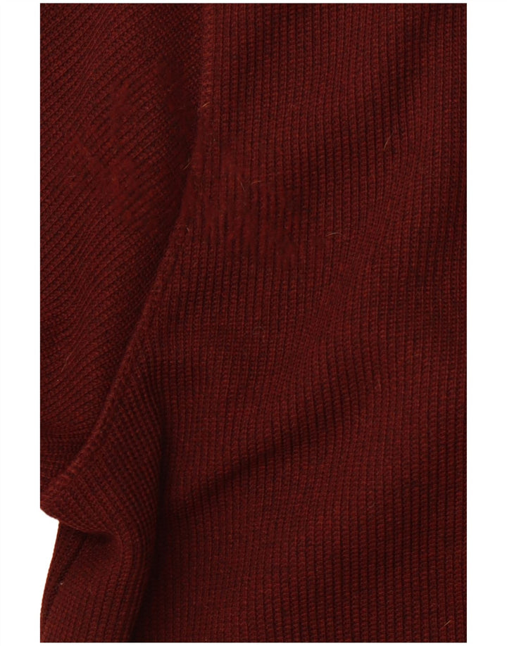 Męski sweter z kapturem i zamkiem WEIRD FISH 3XL Bordowy poliester