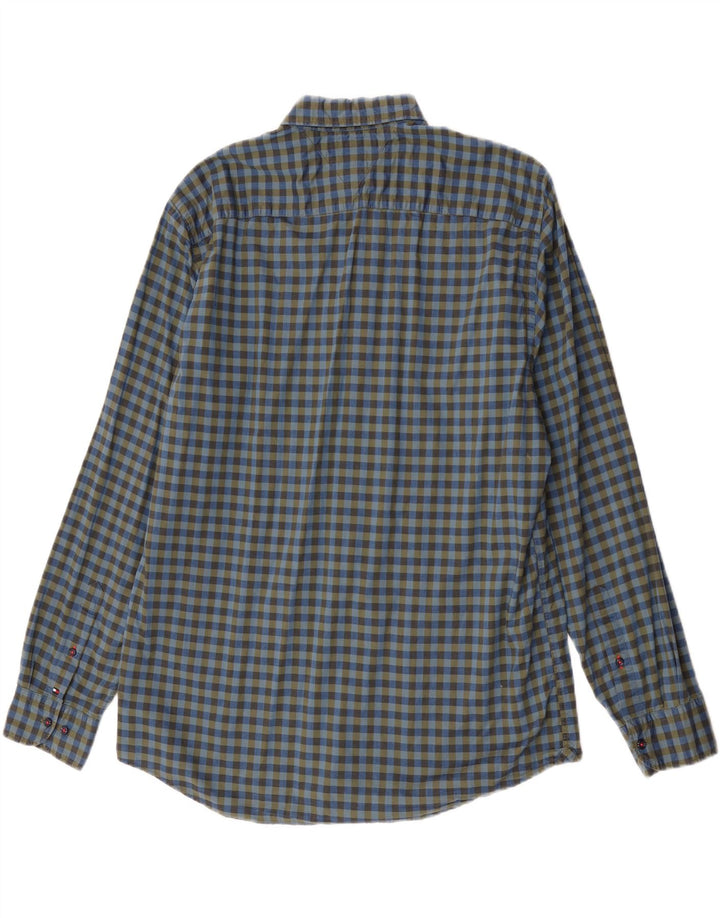 Koszula męska Tommy Hilfiger XL, niebieska bawełniana kratka
