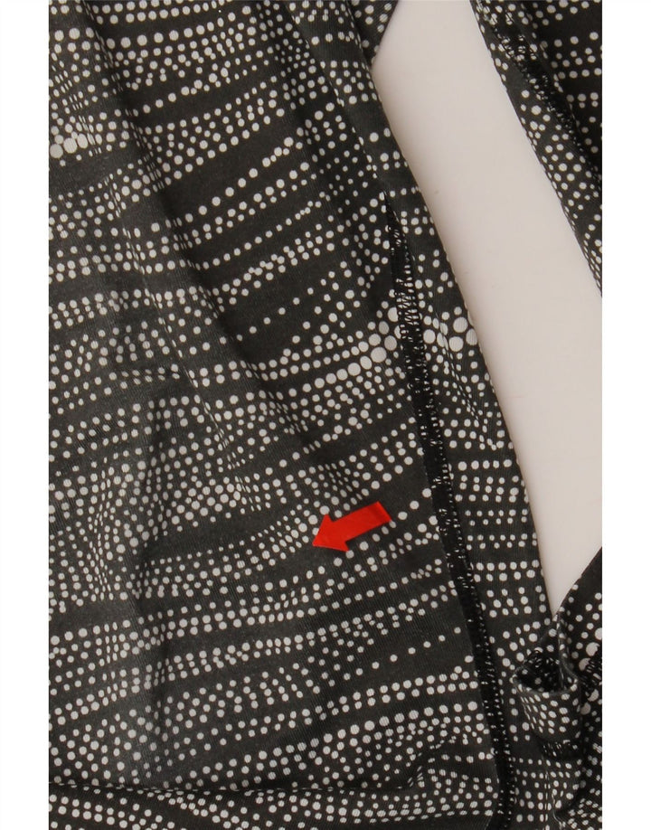 PUMA Womens Leggings UK 12 Medium Black Spotted Vintage Puma and Second-Hand Puma from Messina Hembry 
