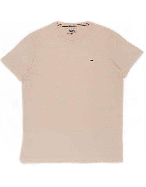 T-shirt damski Tommy Hilfiger Top UK 18 XL, biała bawełna