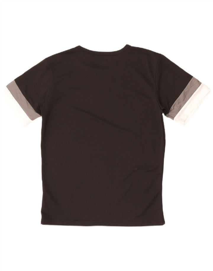 T-shirt męski Puma Top, średni czarny poliester z blokami kolorów