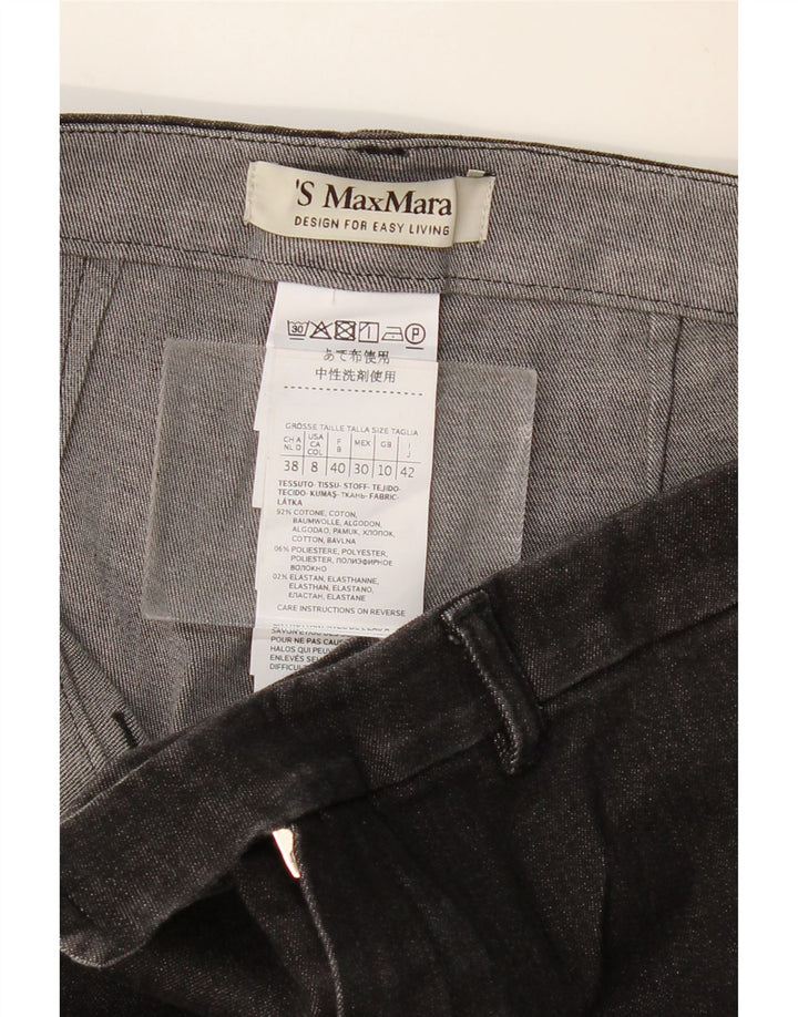 Dżinsy damskie MAX MARA Bootcut UK 10 Small W28 L28 Szara bawełna