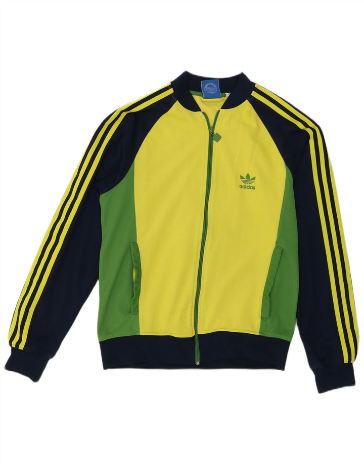 Adidas Męska bluza dresowa, średnia wielobarwna bawełna z blokami kolorów