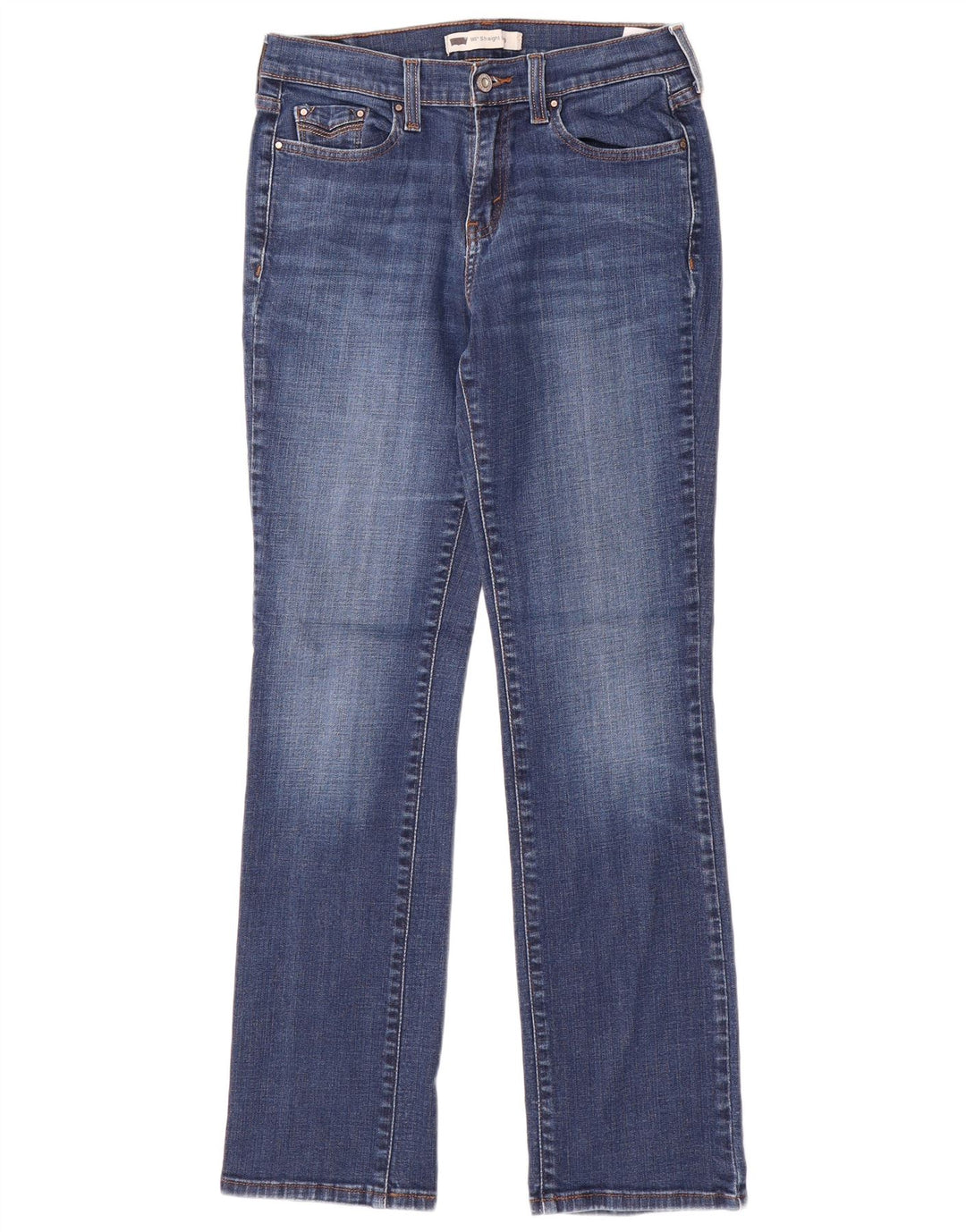 Damskie jeansy LEVI'S 505 Straight US 4 Small W27 L32 Niebieskie bawełniane