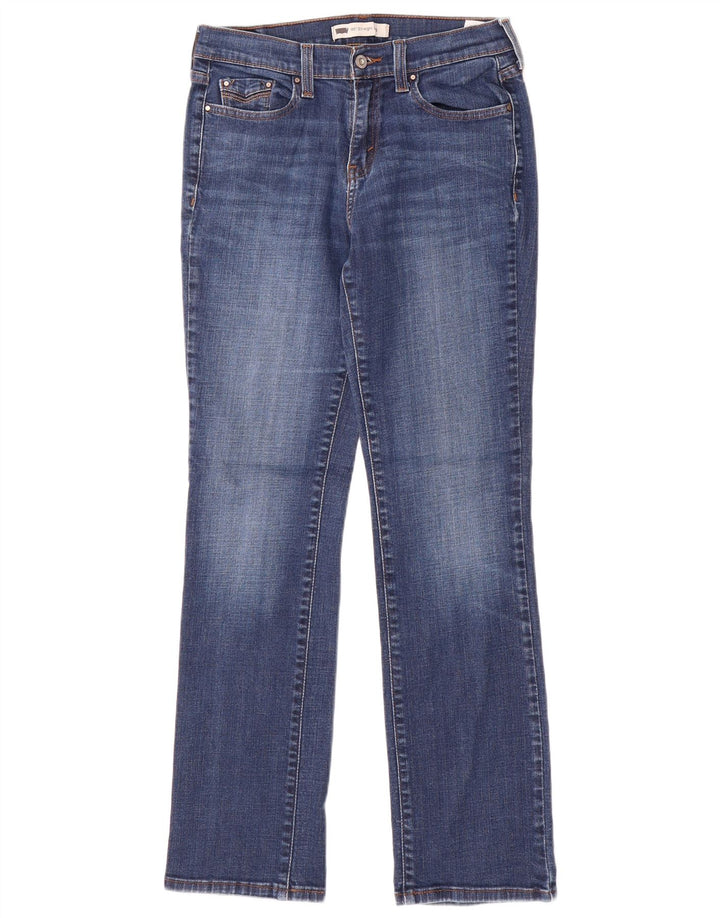 Damskie jeansy LEVI'S 505 Straight US 4 Small W27 L32 Niebieskie bawełniane