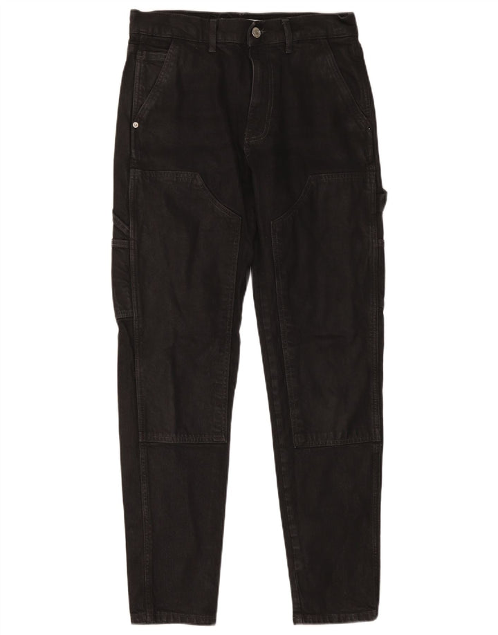 Męskie jeansy cargo Zara EU 38 Small W30 L30 Czarna bawełna
