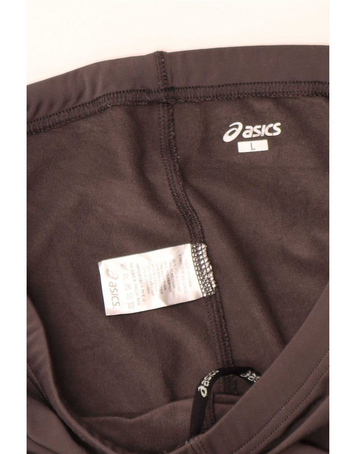 Męskie legginsy Asics, duże, szare, poliestrowe