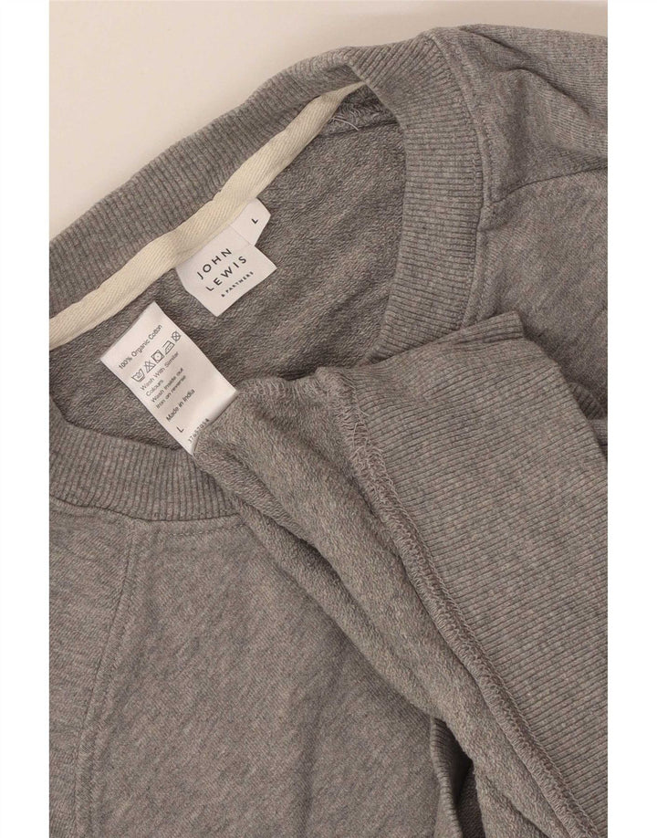 Męska bluza dresowa John Lewis, duża, szara, bawełniana