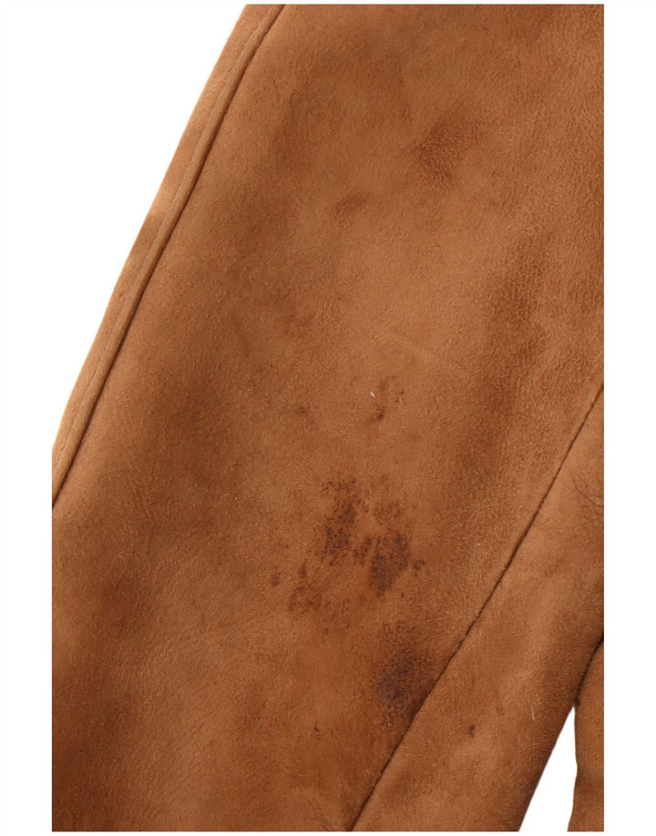 Płaszcz damski HEA TONA Shearling UK 14 Średni brązowy akryl