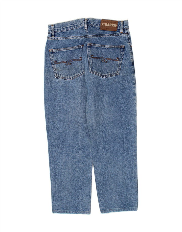 CHARRO Womens Crop Loose Jeans  W30 L25 Blue Cotton Vintage Charro and Second-Hand Charro from Messina Hembry 