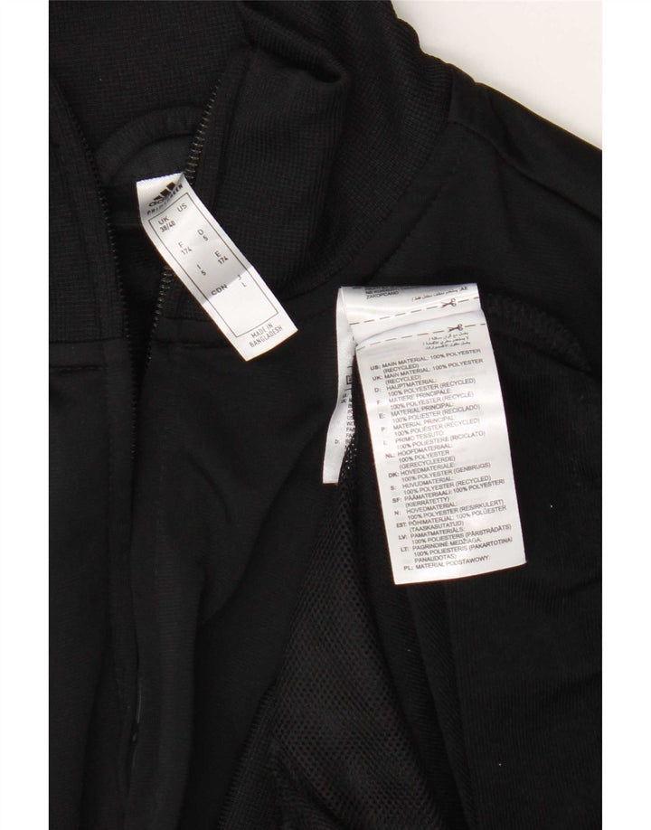 Męska bluza dresowa Adidas z grafiką, UK 38/40, średni czarny poliester