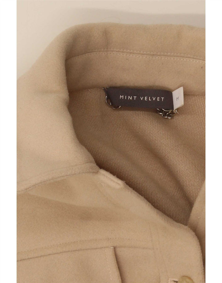 Damska kurtka bomberka oversize MINT VELVET UK 14 w kolorze średniego beżu, akrylu