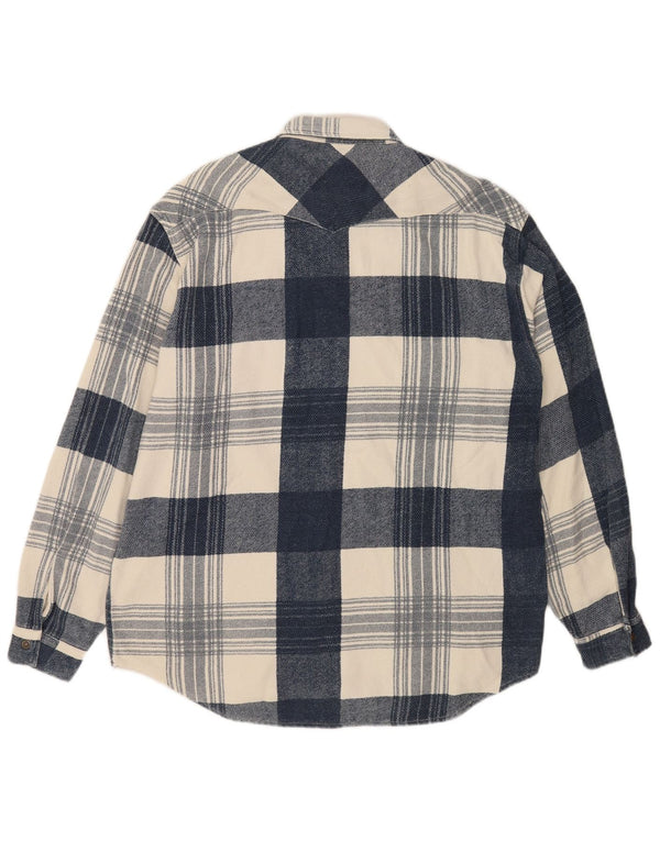 Męska koszula flanelowa Carrera XL w niebieską kratkę