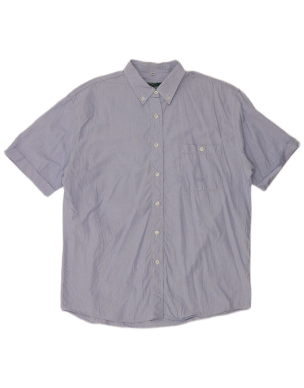 Damska koszula z krótkim rękawem Colmar Ten Yards EU 46 XL w niebieskie prążki