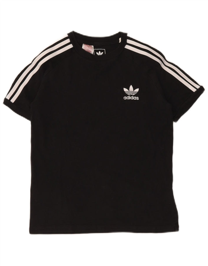 T-shirt chłopięcy ADIDAS 11-12 lat, czarny, bawełniany