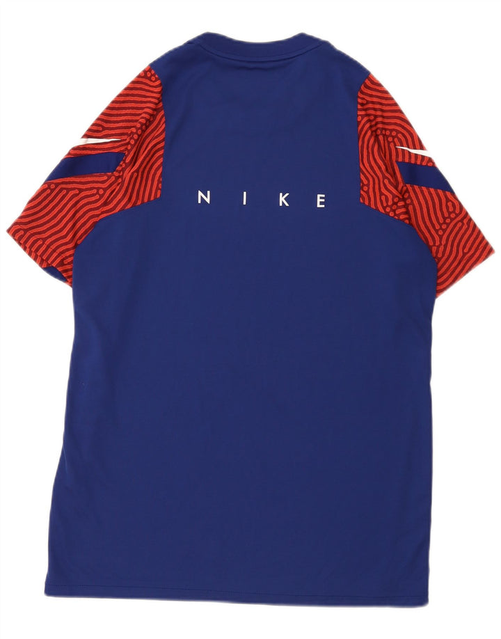 Męski T-shirt Nike Dri Fit z grafiką, duży niebieski blok kolorów