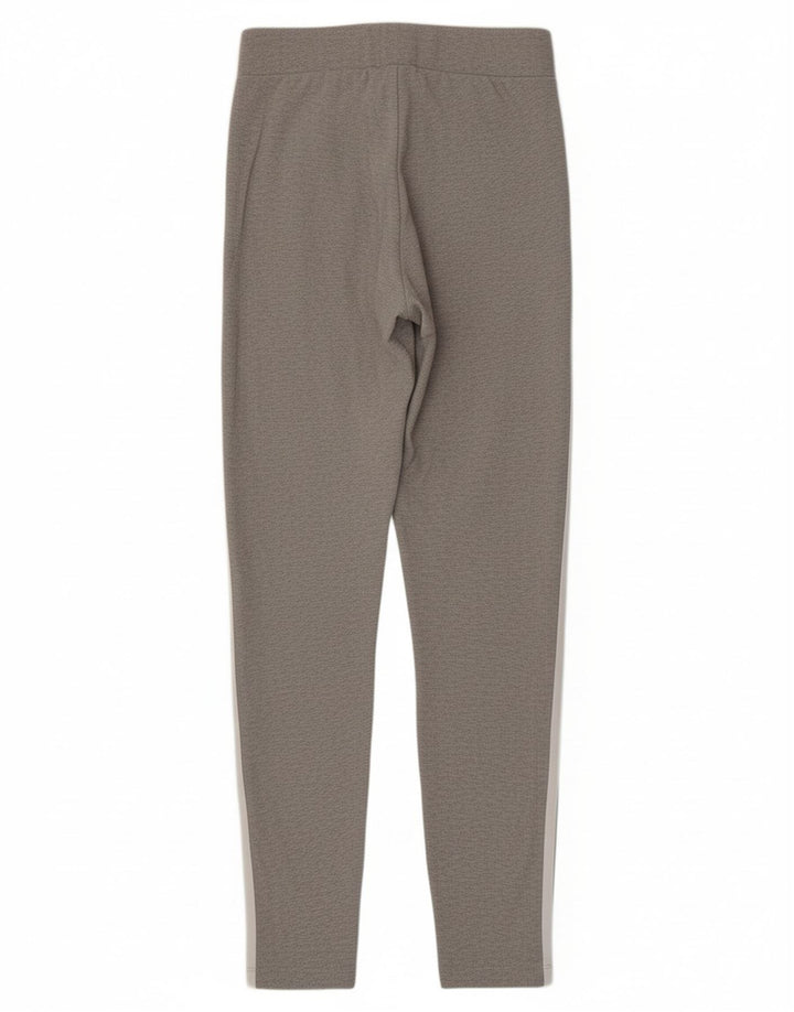ADIDAS Womens Leggings UK 8 Small Grey Cotton Vintage Adidas and Second-Hand Adidas from Messina Hembry 