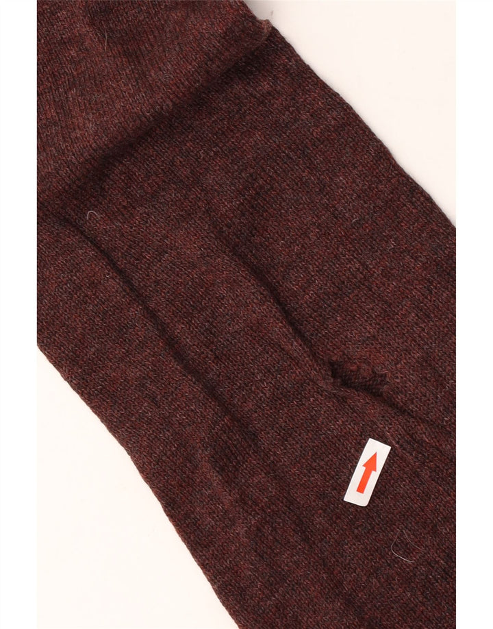 Marks & Spencer Męski sweter z zamkiem błyskawicznym XL, bordowa, nakrapiana wełna jagnięca