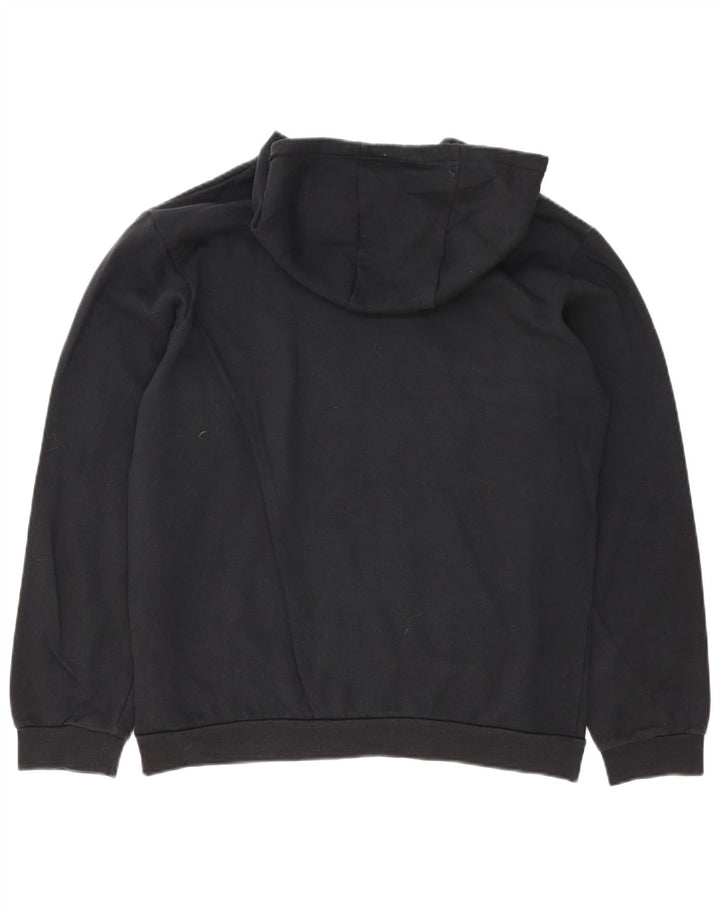 Męska bluza z kapturem Adidas, średnia czarna bawełna
