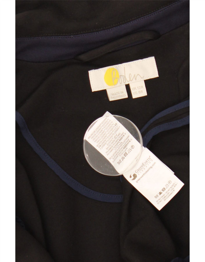 Damska marynarka zapinana na 1 guzik Boden UK 12 Średnia czarna wiskoza