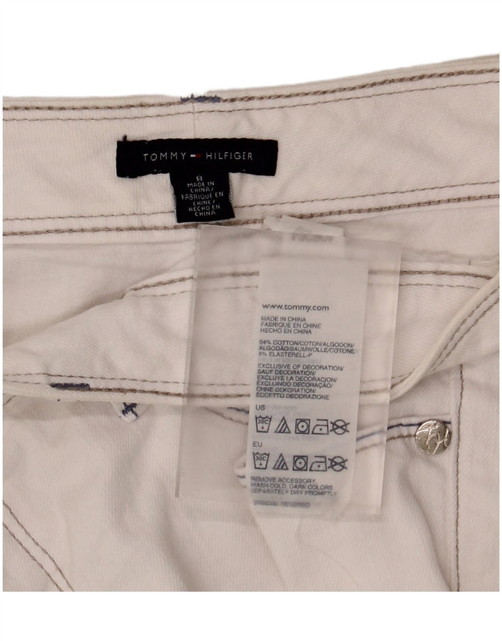 Damskie bermudy dżinsowe Tommy Hilfiger US 8 Medium W32 Biała bawełna