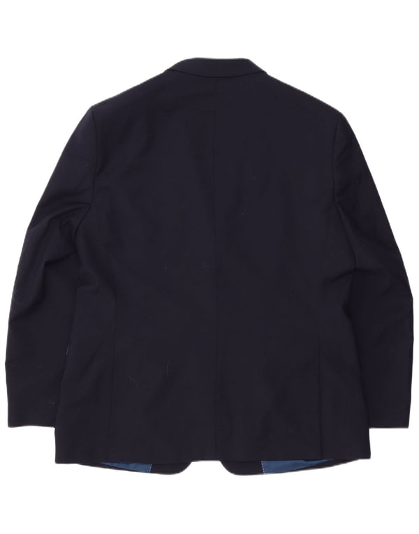 Męska marynarka zapinana na 2 guziki Tommy Hilfiger UK 44 2XL Granatowa wełna